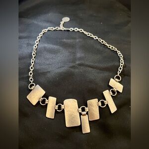 Rectangular charm Turkish (?) Silver Necklace